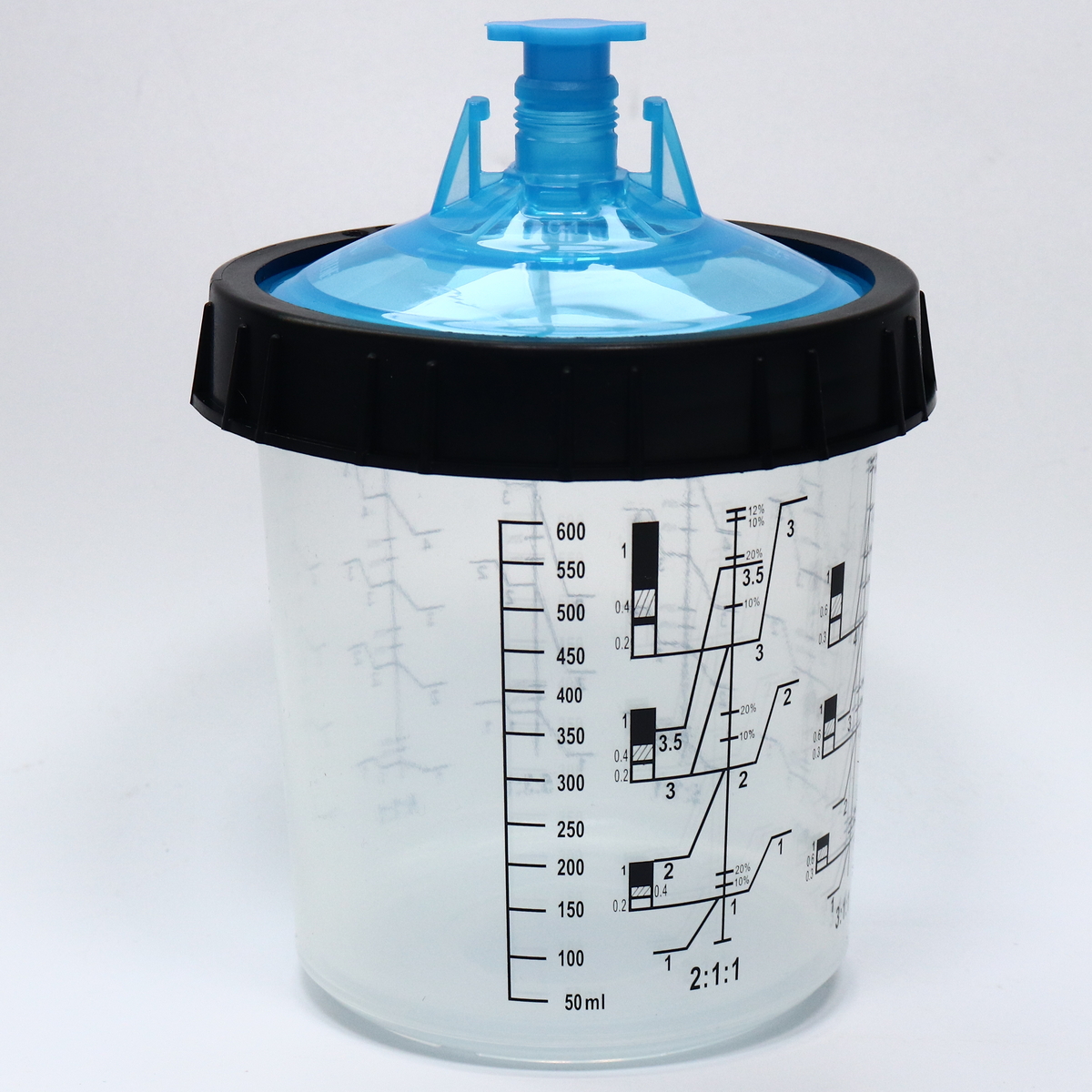 Merilni lončki 650 ml PCS 125µ za lakirne pištole 1 Merilni lončki 650 ml PCS 125µ za lakirne pištole