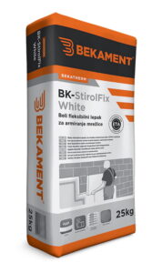 Lepilo za fasadno mrežico BK – STIROLFIX WHITE Bekament