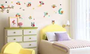 Stenske nalepke SOVICE DWS008