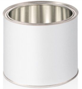 Kovinska posoda za barvo s pokrovom 0,5L natur Ø99mm