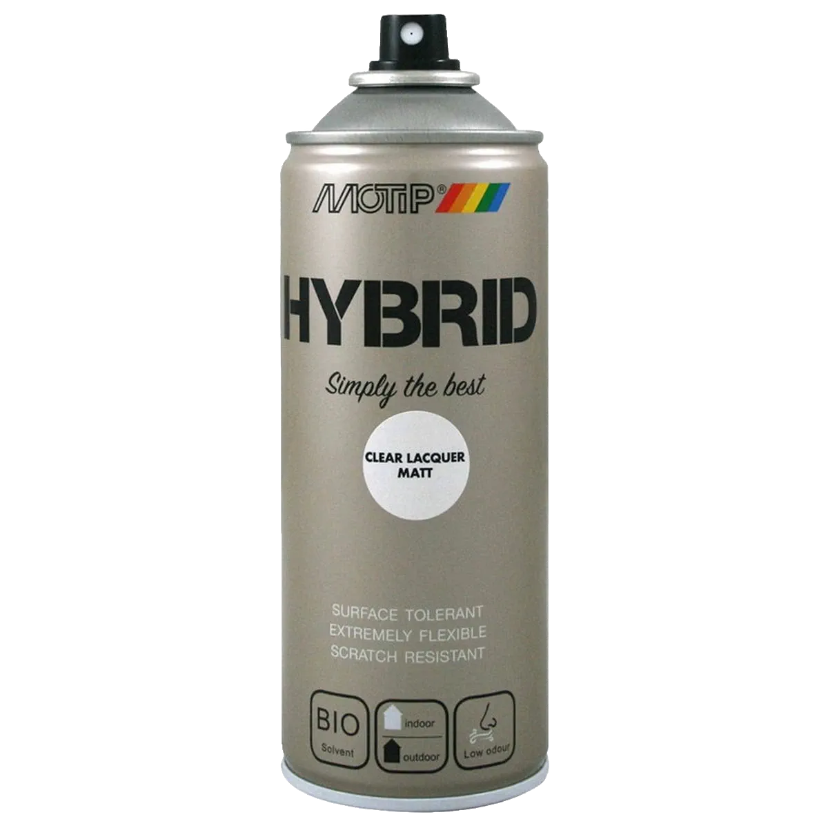 Prozorni laki v spreju 400ml HYBRID Motip 3 Mat prozorni lak sprej 400ml HYBRID 304603 Motip