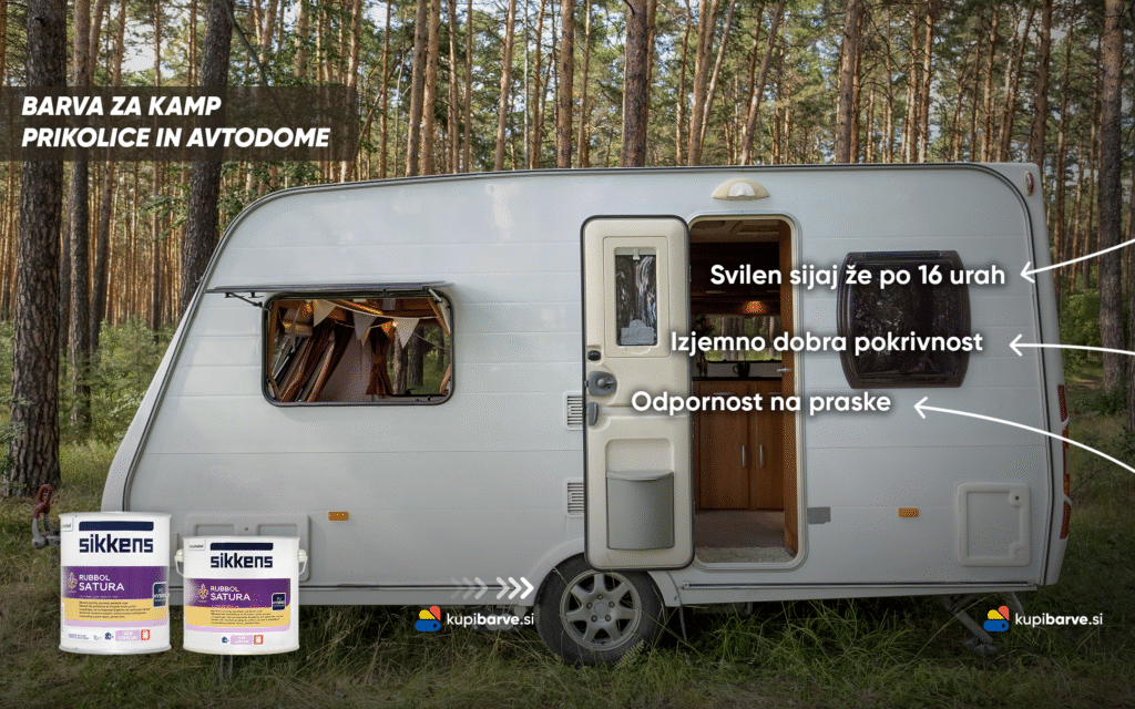 Pokrivna barva za avtodome in prikolice