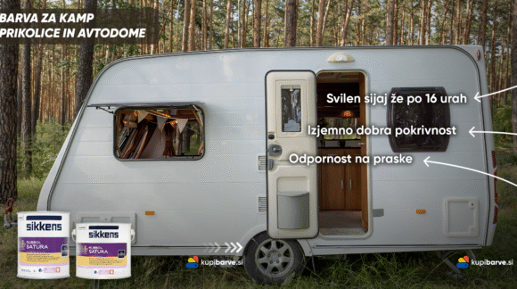 Pokrivna barva za avtodome in prikolice