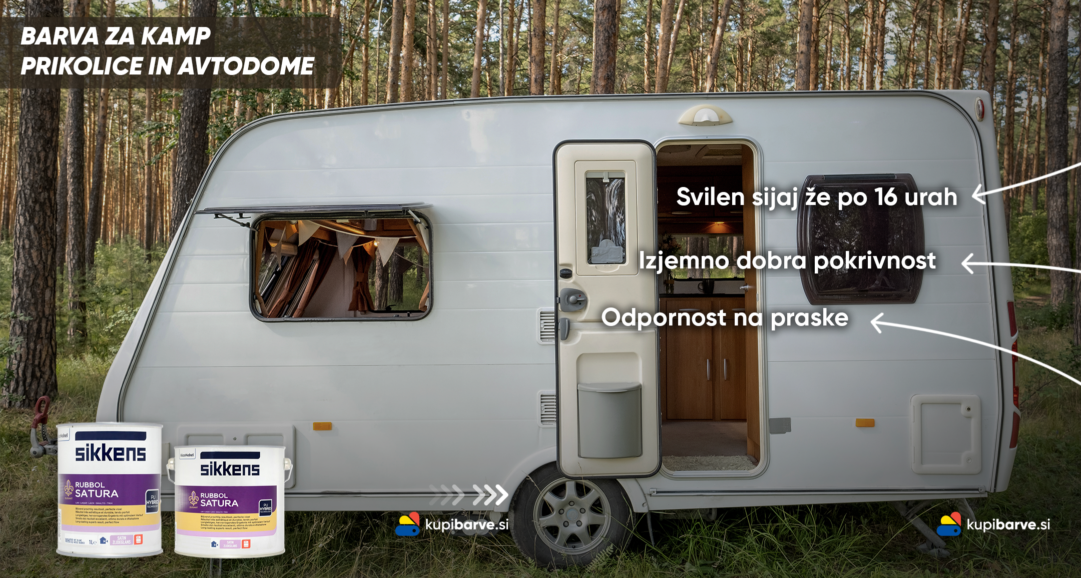 Pokrivna barva za avtodome in prikolice