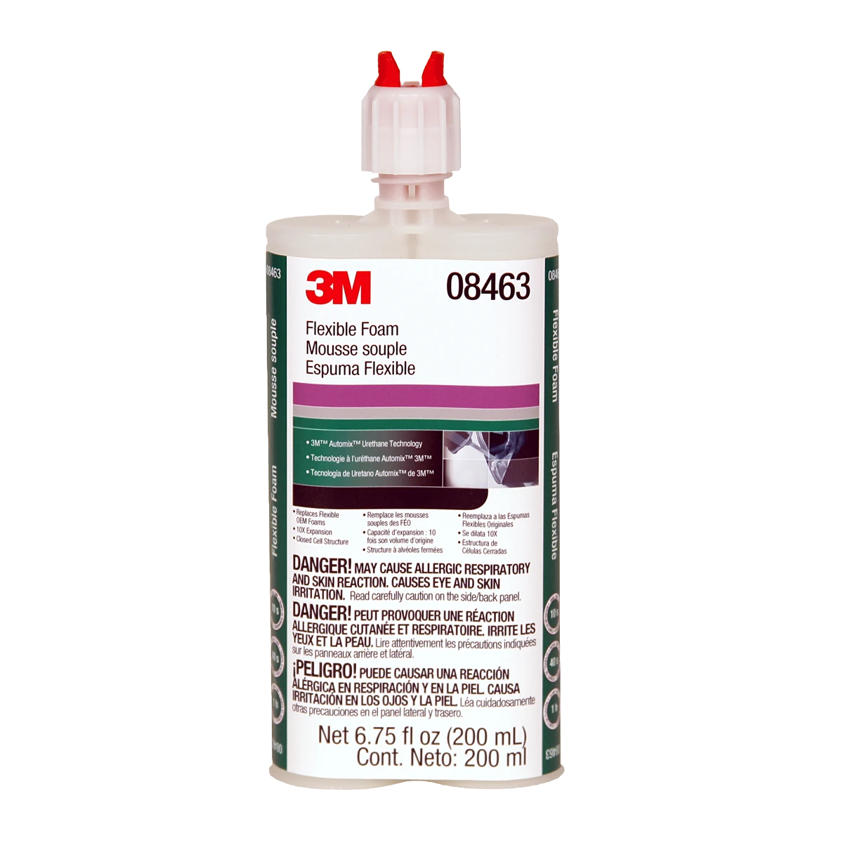 Polnilna poliuretanska pena 2K 200ml FLEXIBLE FOAM PN 08463 3M 1 Polnilna poliuretanska pena 2K 200ml FLEXIBLE FOAM PN 08463 3M