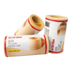 Brusni papir mini rola 115mmx5M 820 YELLOW LINE rolls Smirdex