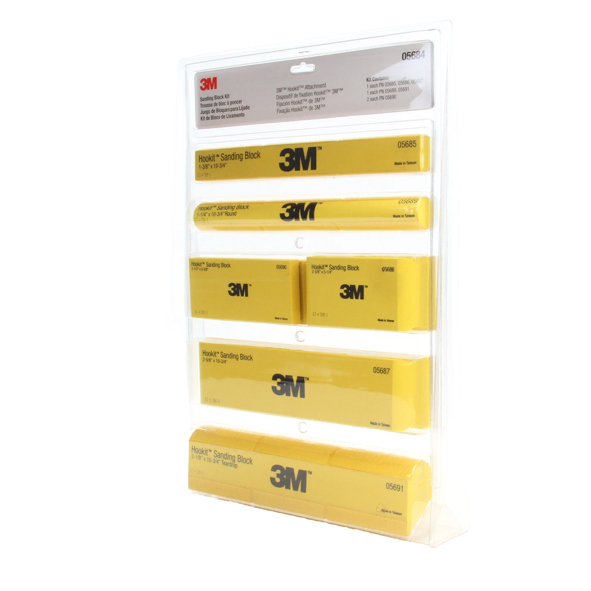 Brusni blok komplet 6/1 ročni različni HOOKIT 05684 3M 3 Brusni blok komplet 6/1 ročni različni HOOKIT 05684 3M – 3