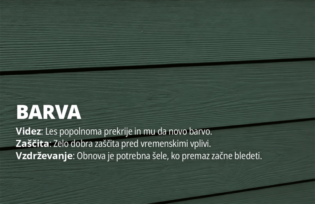 Barva, lazura, olje ali lak za les - kaj izbrati? 3 Barva za les